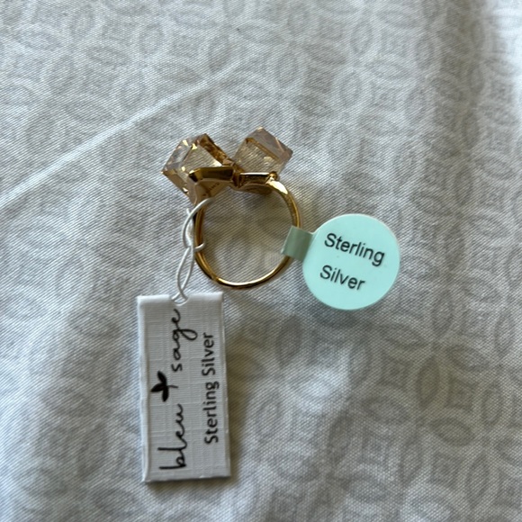 BLEU SAGE STERLING SILVER RING SIZE 7 - Picture 5 of 5